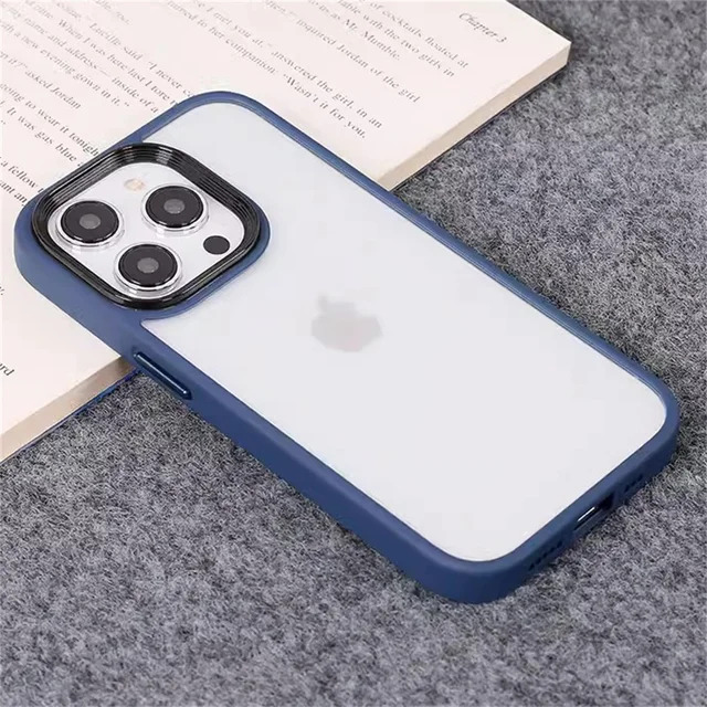 Classic Matte Silicone Phone Case For Apple iPhone Blue